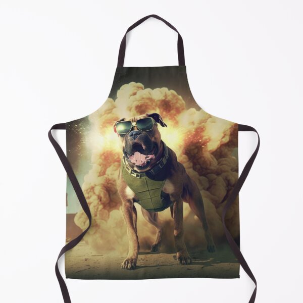 Item preview, Action Aviator Dog -walking away from an Explosion designed and sold by ArtificialEye.