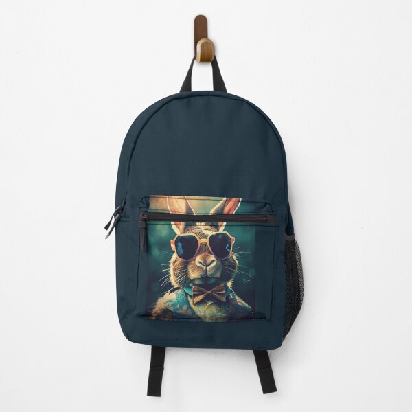Item preview, Vintage aristocrat cool Easter bunny wearing sunglasses designed and sold by EmeraldeaArt.