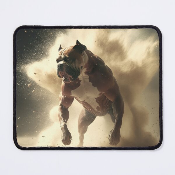Item preview, Muscle Bound Action Pup - Tough Dog walking away from an Explosion designed and sold by ArtificialEye.