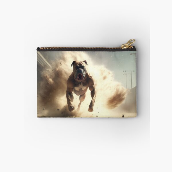 Item preview, Cachorro de acción muscular que salta - Perro duro alejándose de una explosión designed and sold by ArtificialEye.