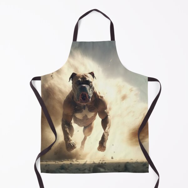 Item preview, Leaping Muscle Action Pup - Tough Dog walking away from an Explosion designed and sold by ArtificialEye.