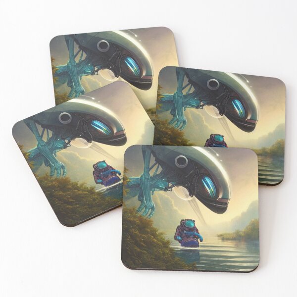 Item preview, Astronaut Friended a Robot Alien designed and sold by Space-Wear.