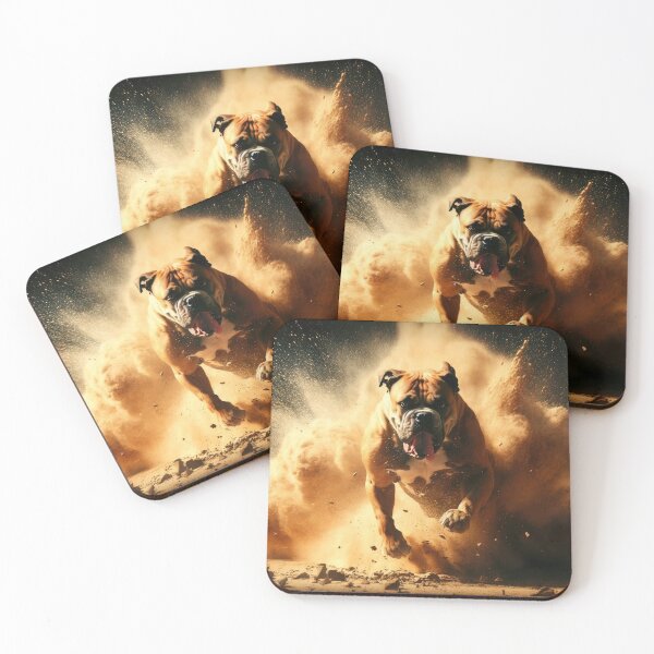 Item preview, Muscle Soldier Action Pup of War- Tough Dog walking away from an Explosion designed and sold by ArtificialEye.
