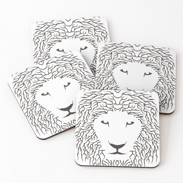 Item preview, lion head sketch designed and sold by doffstory.