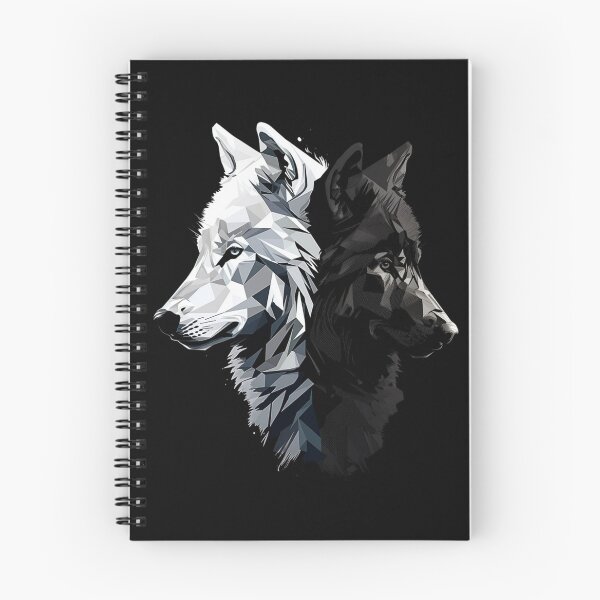 Item preview, Dangerous and Beautifull. Two wolves, black and white. designed and sold by DiamondPixel.