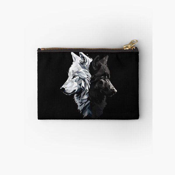 Item preview, Dangerous and Beautifull. Two wolves, black and white. designed and sold by DiamondPixel.