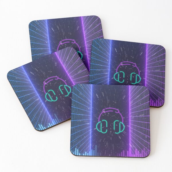Aperçu de l'œuvre Infini de musique - Neon Space Design. Galaxie. Cadeau parfait pour les joueurs créée et vendue par GJBPrints.