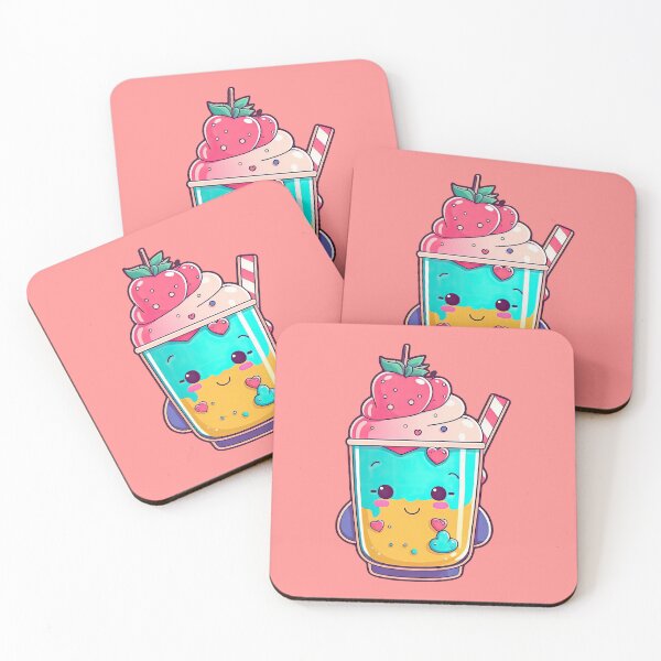 Item preview, Cute Strawberry Milkshake designed and sold by ultra-cute.