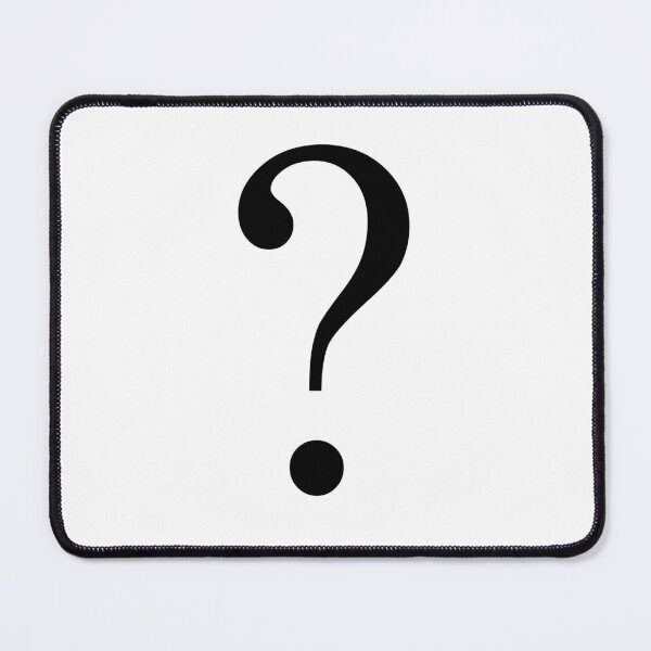 Item preview, Question mark typographic concept design designed and sold by DFLC Prints.