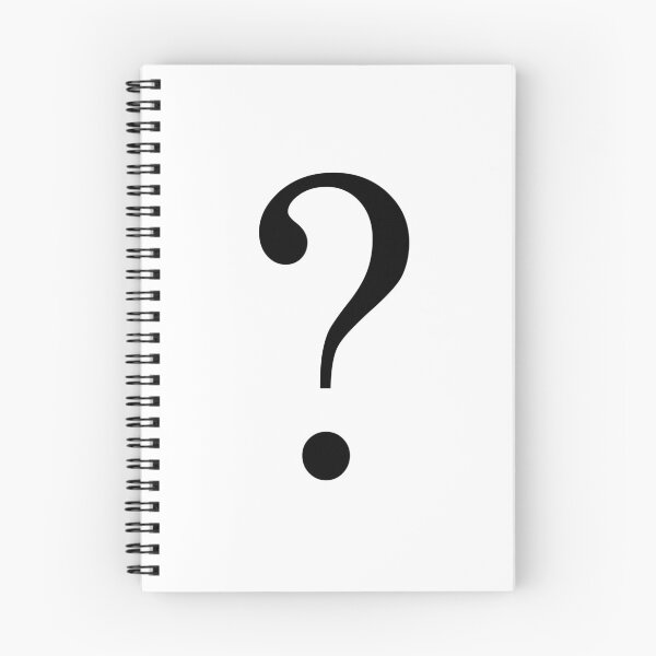 Item preview, Question mark typographic concept design designed and sold by DFLC Prints.