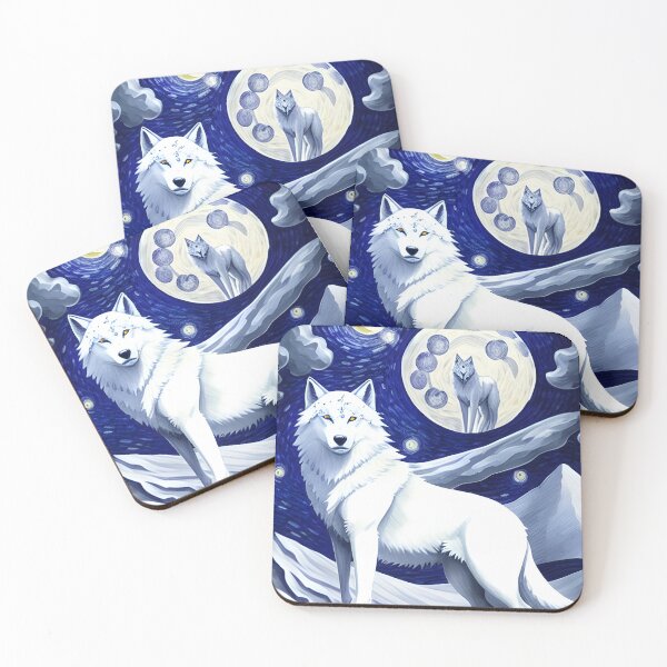 Item preview, Mystic White Wolf designed and sold by thewolffpress.