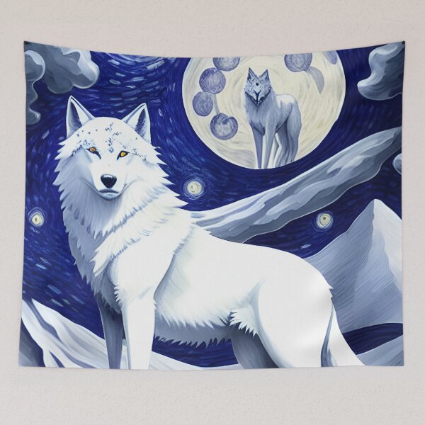 Item preview, Mystic White Wolf designed and sold by thewolffpress.