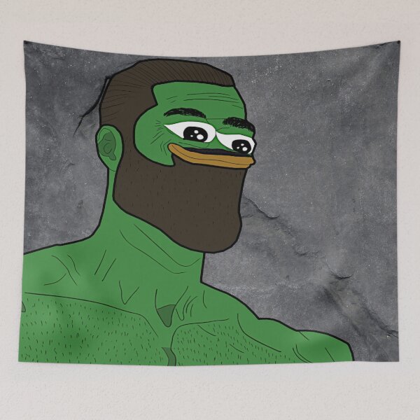 Item preview, Rare Gigachad Pepe designed and sold by Slav-Art.