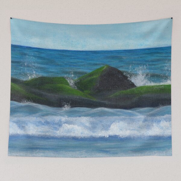Item preview, Beach Front Rocks designed and sold by ChopKickPanda.