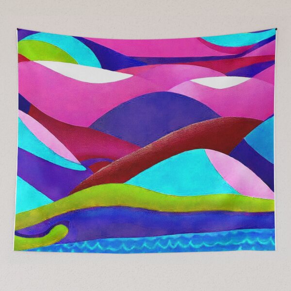Item preview, Colorful Ocean Hills designed and sold by Esskay Designs.
