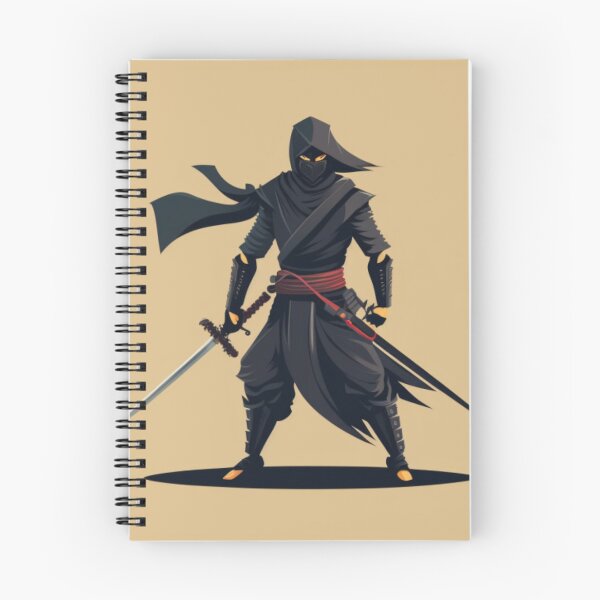 Item preview, Ninja con imagen vectorial de espada designed and sold by Art Genix.