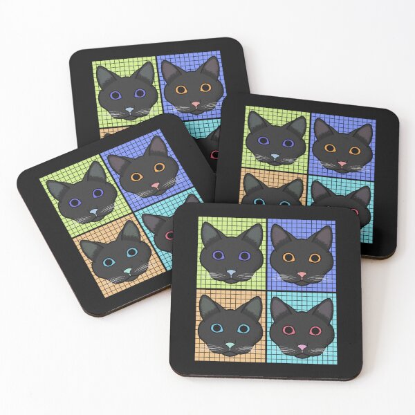 Item preview, Cute Black Cat Vintage Grunge Illustrated designed and sold by Cayden Colias.