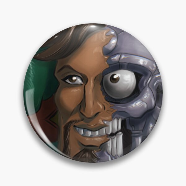 Item preview, Smiling cyborg head designed and sold by Furiarossa.