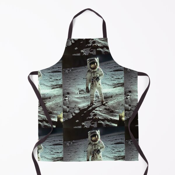 Item preview, Buzz Aldrin on the moon with the American flag designed and sold by yoca44.