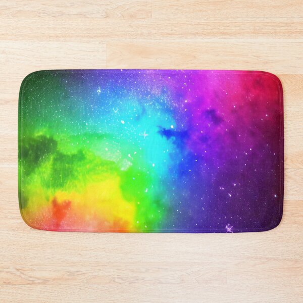 Aperçu de l'œuvre Rainbow Nebula Stars Space Colorful créée et vendue par VersoShopping.