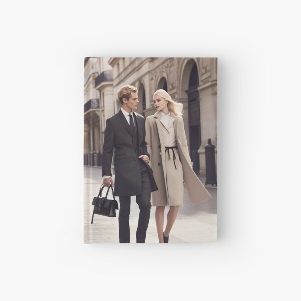 Young Couple Walking Hardcover Journal