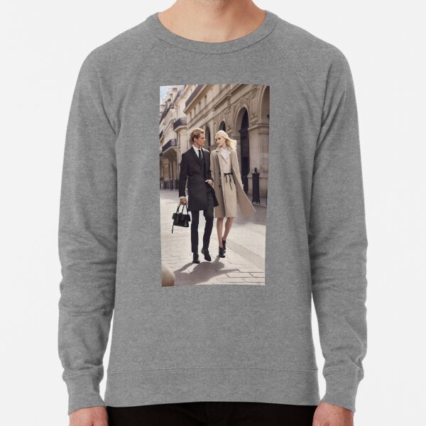 Young Couple Walking Lightweight Sweatshirt