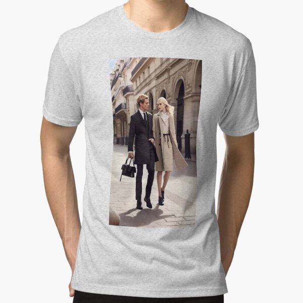 Young Couple Walking Tri-blend T-Shirt
