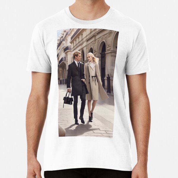 Young Couple Walking Premium T-Shirt