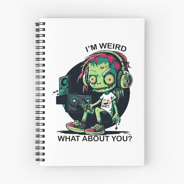 Item preview, I'm weird what about you weird zombie music lover designed and sold by tatadonets.