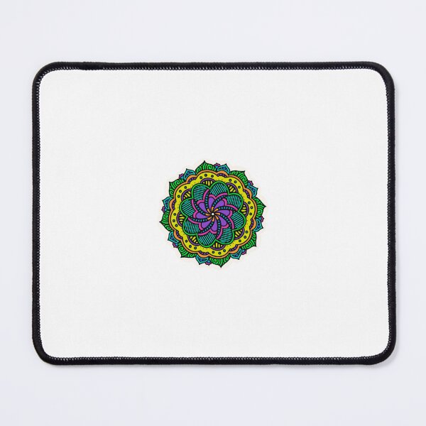 Item preview, Stained Glass Mandala Flower Field designed and sold by ScienceHeartCo.