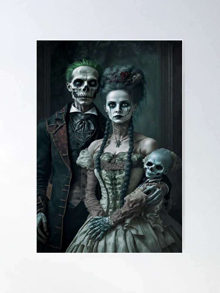 Victorian Gothic Zombies Bizarre Family Photo 