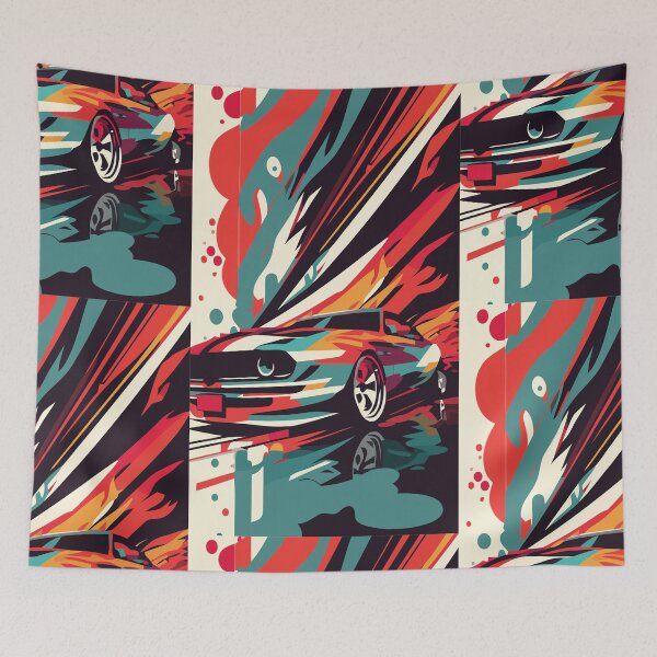 Item preview, Colorful car design designed and sold by juancbp60.