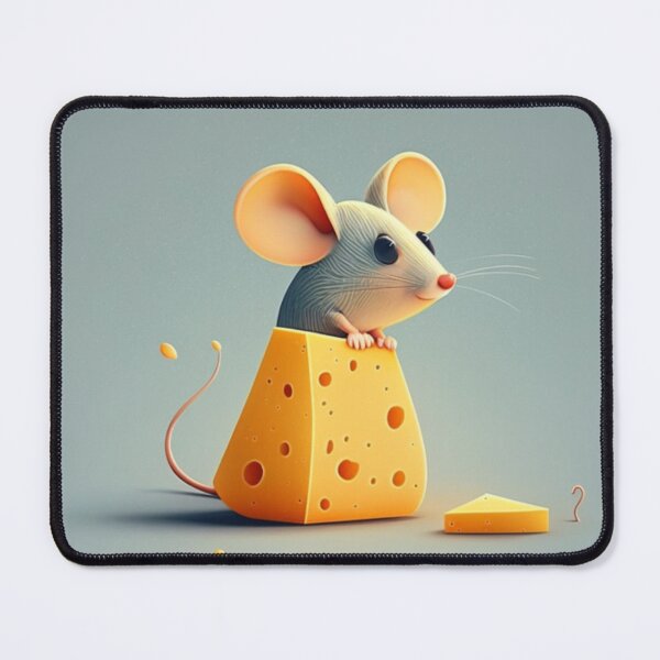 Item preview, Cute Mouse Playing With Cheese designed and sold by Art Genix.