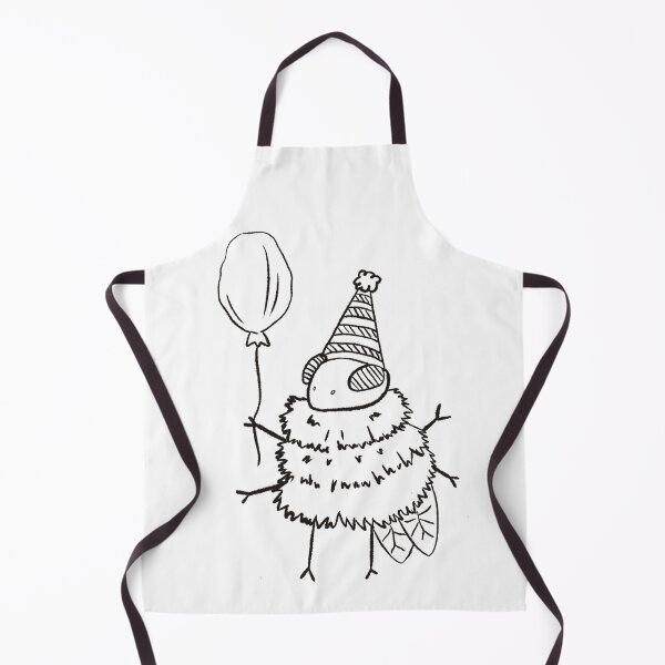 Item preview, cute birthday bee with a balloon designed and sold by sticky-turtle.
