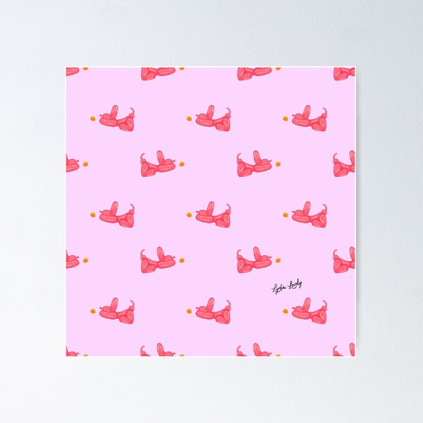 Item preview, Balloon animals- Doggie playing- pink & orange- purple background designed and sold by Studio Lydia  Lovely.