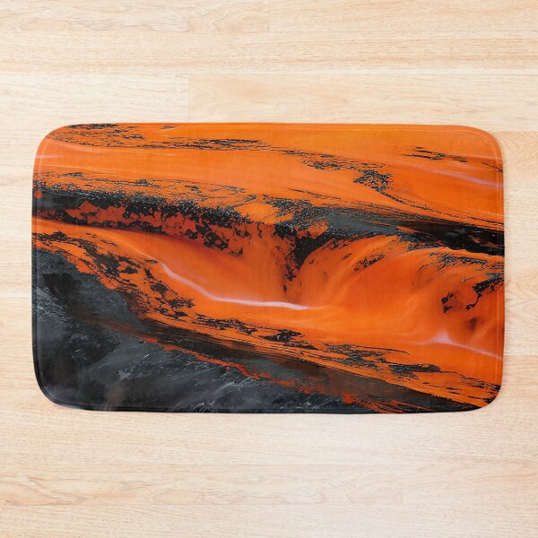 Item preview, Orange Flowing Liquid Over a River of Black Coal  designed and sold by deniselynnimage.