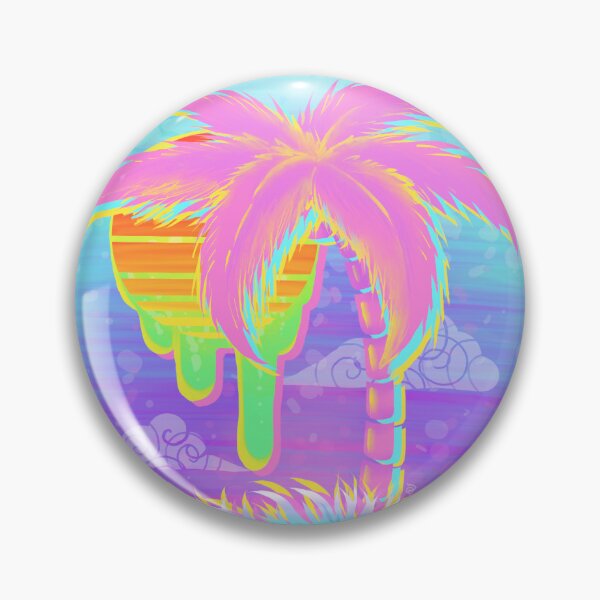 Item preview, Vaporwave palm tree designed and sold by crosstheswirl.