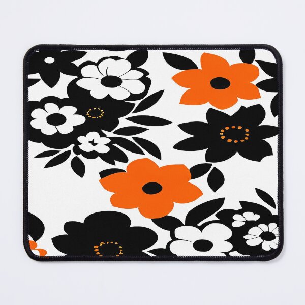 Item preview, Orange Black and White Floral Arrangement of a Botanical Garden  designed and sold by deniselynnimage.