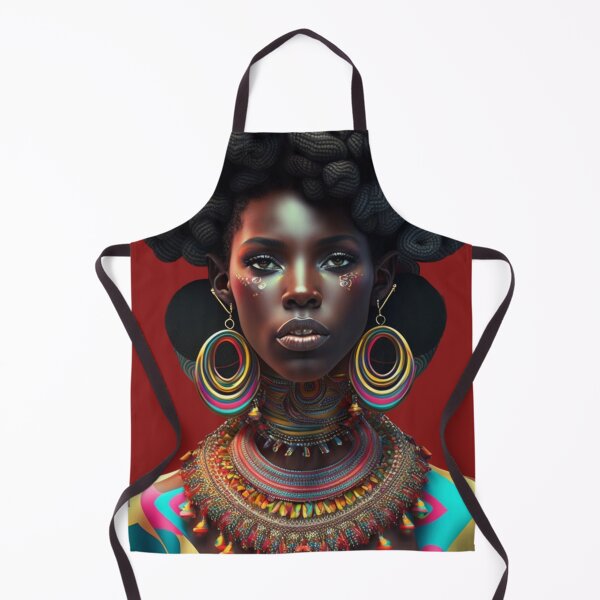 Item preview, Vibrant African Woman: A Colorful Portrait designed and sold by modernaarte.