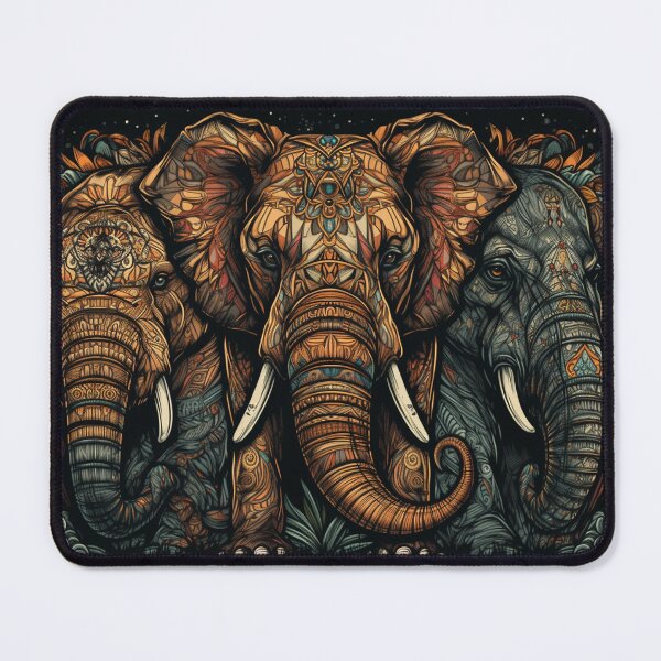 Item preview, Tribal Elephants designed and sold by DreamPuzzles.