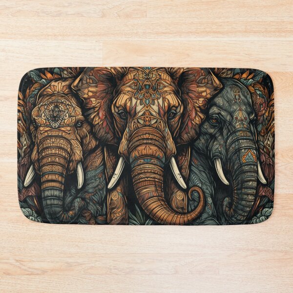 Item preview, Tribal Elephants designed and sold by DreamPuzzles.