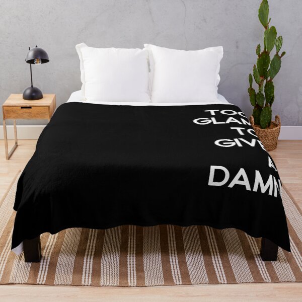 Item preview, Too Glam to Give a Damn - White on Black designed and sold by TresChicXO.