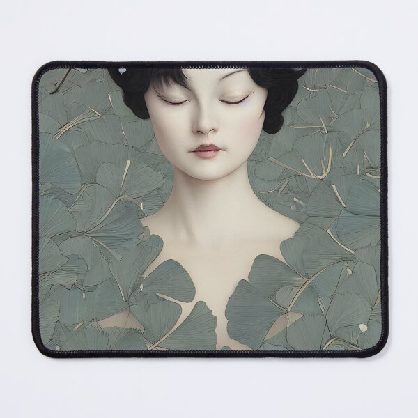 Item preview, Ginko Biloba Woman Portrait designed and sold by lulu-o-lulu.