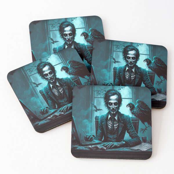 Item preview, Zombie Edgar Allan Poe with a Laptop  designed and sold by DoctorRot.