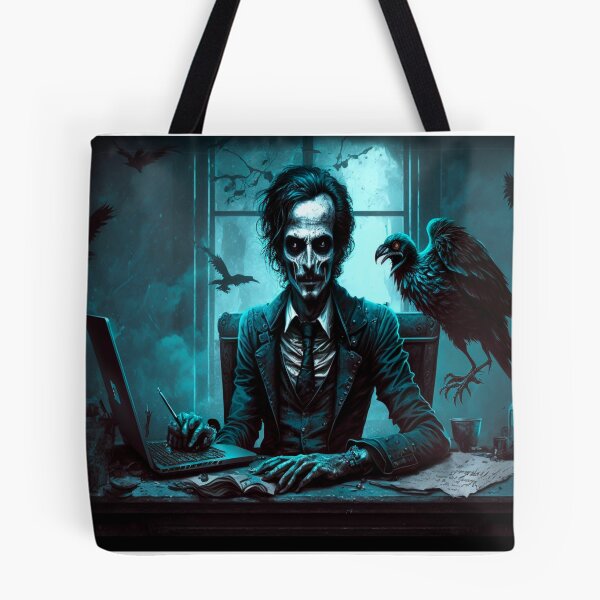 Item preview, Zombie Edgar Allan Poe with a Laptop  designed and sold by DoctorRot.
