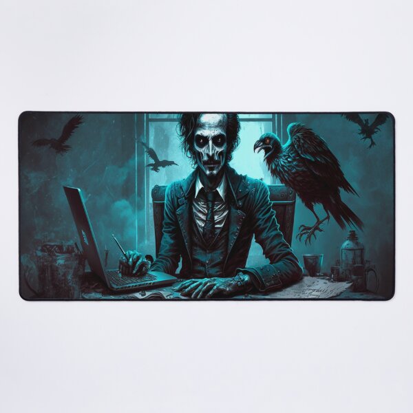 Item preview, Zombie Edgar Allan Poe with a Laptop  designed and sold by DoctorRot.
