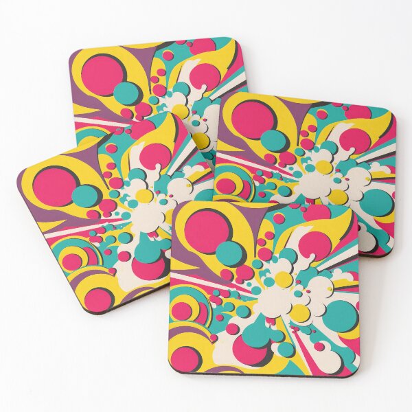 Item preview, Retro 60s 70s Vintage Pattern Bright Colored designed and sold by Aurora Hues.