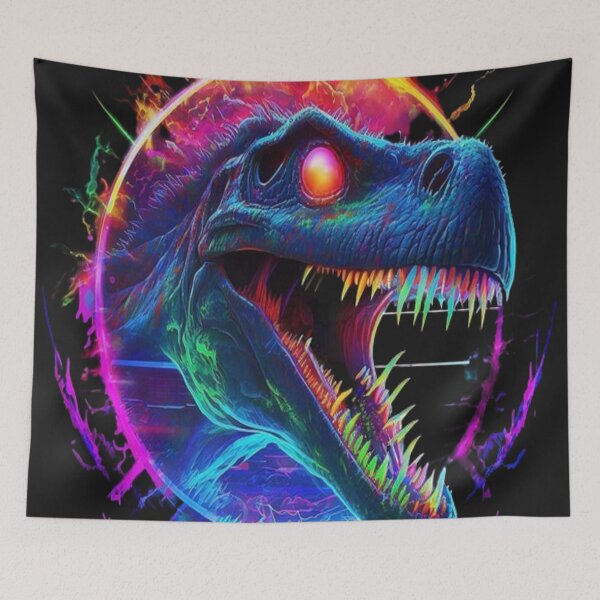 Item preview, Dinosaur in Neon designed and sold by Teixeira224.