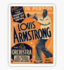 Louis Armstrong Vintage Sticker
