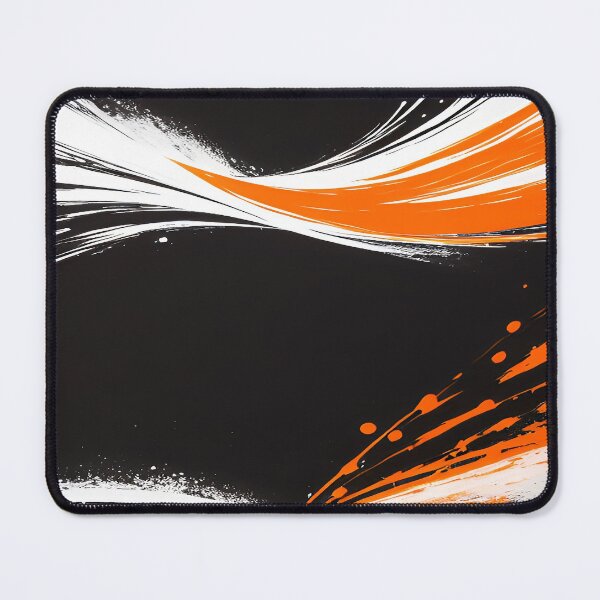 Item preview, Orange Black and White Painted Brush Strokes and Splashes designed and sold by deniselynnimage.
